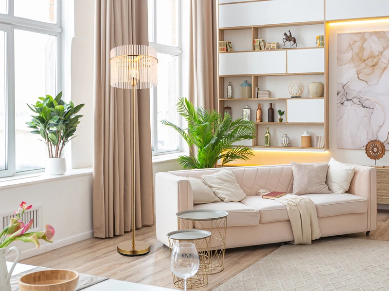 MeineWunschleuchte LED Retro Stehleuchte Mit Transparenten Echtglas Stäben, Höhe 152cm 6 MeineWunschleuchte LED Retro Stehleuchte Mit Transparenten Echtglas Stäben, Höhe 152cm – Bild 6