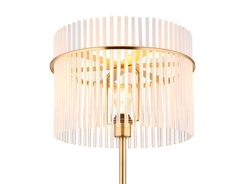 MeineWunschleuchte LED Retro Stehleuchte Mit Transparenten Echtglas Stäben, Höhe 152cm 7 MeineWunschleuchte LED Retro Stehleuchte Mit Transparenten Echtglas Stäben, Höhe 152cm – Bild 7