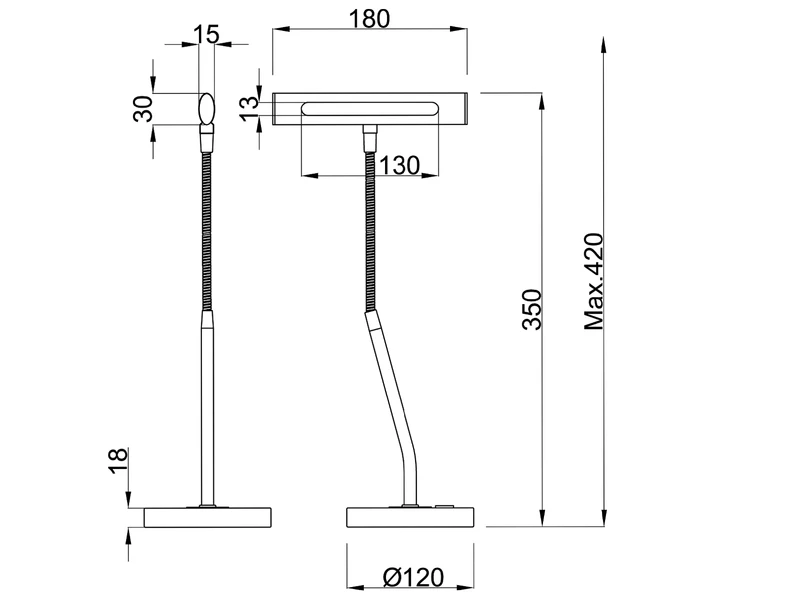 MeineWunschleuchte LED Schreibtischleuchte In Messing Matt, 2er SET Mit 4-Stufen Dimmer 7 MeineWunschleuchte LED Schreibtischleuchte In Messing Matt, 2er SET Mit 4-Stufen Dimmer – Bild 7