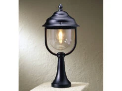 Konstsmide LED Sockelleuchte Laterne Außen Im Landhausstil, Schwarz, Höhe 54cm 6 Konstsmide LED Sockelleuchte Laterne Außen Im Landhausstil, Schwarz, Höhe 54cm -Licht Welt Geschaft led sockelleuchte laterne aussen im landhausstil s 2