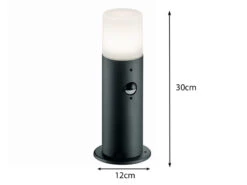 MeineWunschleuchte LED Sockelleuchte Mit Bewegungsmelder Anthrazit Höhe 30cm IP44 Wegeleuchten -Licht Welt Geschaft led sockelleuchte mit bewegungsmelder anthrazit ho 3