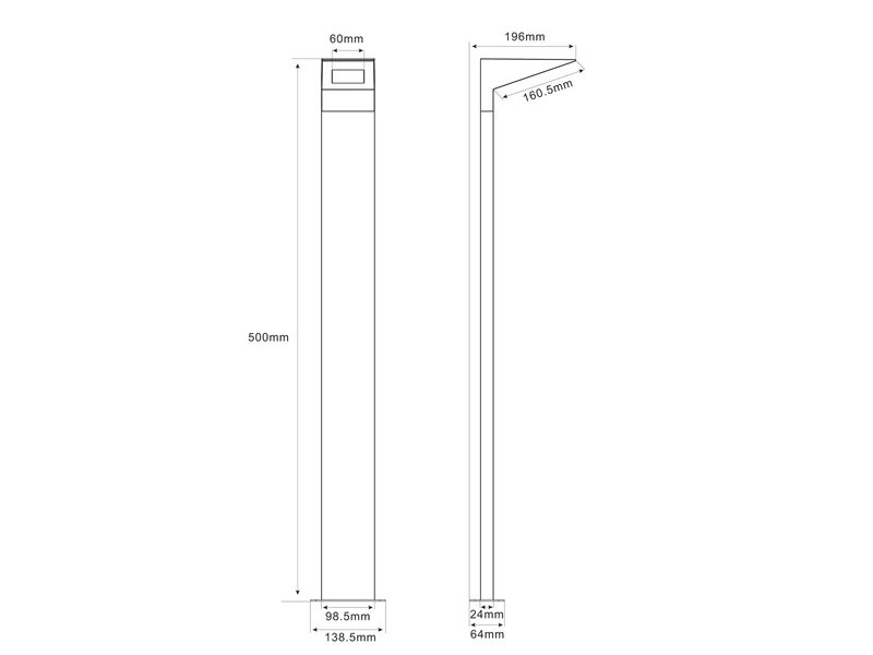 Trio Leuchten LED Sockelleuchte NELSON Downlight In Anthrazit, Höhe 50cm, IP54 5 Trio Leuchten LED Sockelleuchte NELSON Downlight In Anthrazit, Höhe 50cm, IP54 – Bild 5