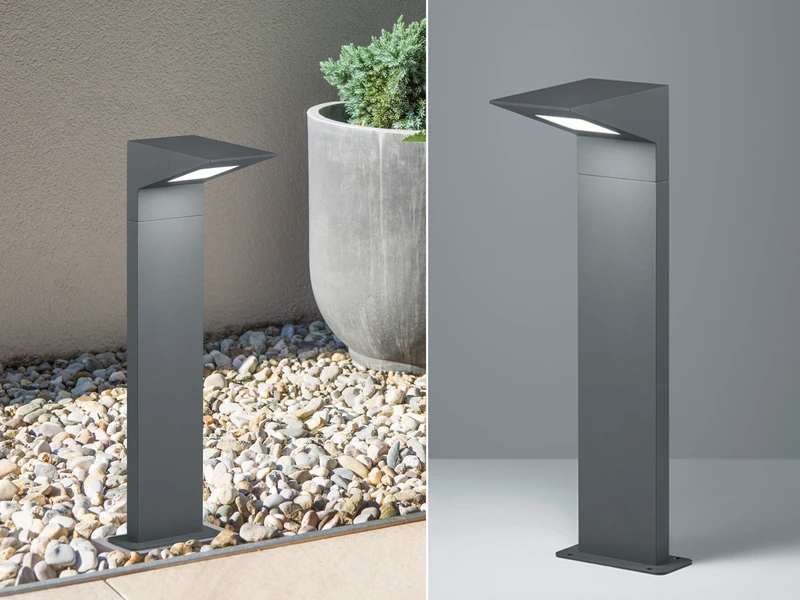 Trio Leuchten LED Sockelleuchte NELSON Downlight In Anthrazit, Höhe 50cm, IP54 1 Trio Leuchten LED Sockelleuchte NELSON Downlight In Anthrazit, Höhe 50cm, IP54