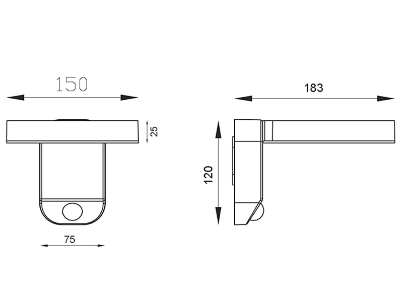 MeineWunschleuchte LED Solar Wandleuchte 2er Set Außenleuchten Mit Bewegungsmelder In Anthrazit 6 MeineWunschleuchte LED Solar Wandleuchte 2er Set Außenleuchten Mit Bewegungsmelder In Anthrazit – Bild 6