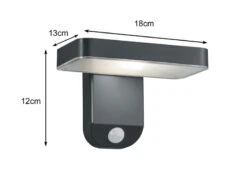 Reality Leuchten LED Solar Wandleuchte Außenleuchte ESQUEL Mit Bewegungsmelder In Anthrazit -Licht Welt Geschaft led solar wandleuchte aussenleuchte esquel mit bew 2