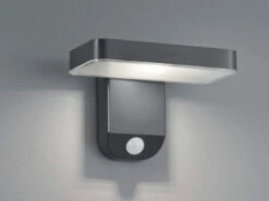 Reality Leuchten LED Solar Wandleuchte Außenleuchte ESQUEL Mit Bewegungsmelder In Anthrazit