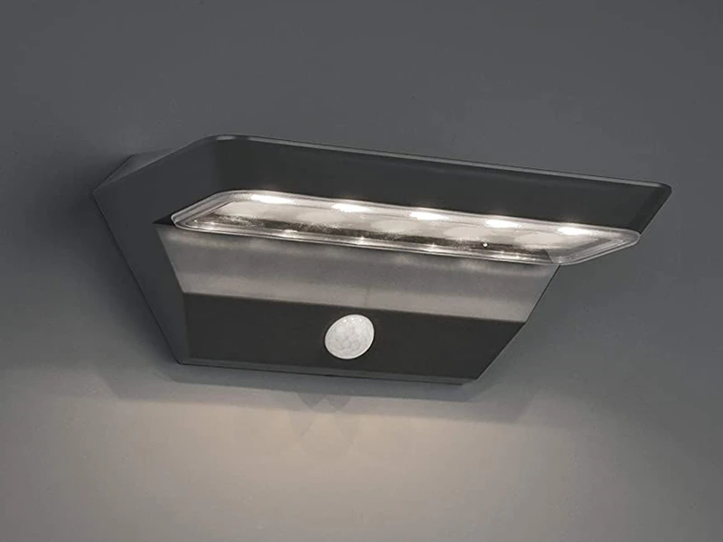 Reality Leuchten LED Solar Wandleuchte Außenleuchte MENDOZA Mit Bewegungsmelder Anthrazit 1 Reality Leuchten LED Solar Wandleuchte Außenleuchte MENDOZA Mit Bewegungsmelder Anthrazit