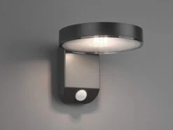 Reality Leuchten LED Solar Wandleuchte Außenleuchte POSADAS Mit Bewegungsmelder In Anthrazit