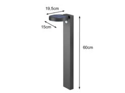 MeineWunschleuchte LED Solar Wegeleuchte 2er Set Außenleuchten Mit Bewegungsmelder In Anthrazit -Licht Welt Geschaft led solar wegeleuchte 2er set aussenleuchten mit b 2