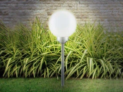 Globo LED Solarkugel Garten - Leuchtkugel Ø 20cm Mit Erdspieß
