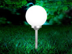 Globo LED Solarkugel Garten - Leuchtkugel Ø 30cm Mit Erdspieß
