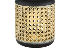 Globo LED Solarlaterne, Metall Rattanoptik, Hängend Oder Stehend, Höhe 30cm -Licht Welt Geschaft led solarlaterne metall rattanoptik haengend oder 1 15