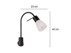 Trio Leuchten LED Steckerspot LEVISTO Mit Schalter Und Flexarm, Schwarz Höhe 40cm 8 Trio Leuchten LED Steckerspot LEVISTO Mit Schalter Und Flexarm, Schwarz Höhe 40cm -Licht Welt Geschaft led steckerspot levisto mit schalter und flexarm s 2