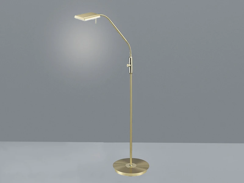 Trio Leuchten LED Stehleuchte BERGAMO Messing Flexibel Sensordimmer - Höhe 135cm 3 Trio Leuchten LED Stehleuchte BERGAMO Messing Flexibel Sensordimmer - Höhe 135cm – Bild 3