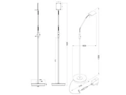Trio Leuchten LED Stehleuchte BERGAMO Messing Flexibel Sensordimmer - Höhe 135cm 12 Trio Leuchten LED Stehleuchte BERGAMO Messing Flexibel Sensordimmer - Höhe 135cm -Licht Welt Geschaft led stehleuchte bergamo messing flexibel sensordim 5