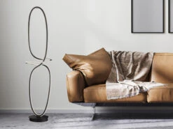 Wofi LED Stehleuchte MADISON Mit Fernbedienung Dimmbar & Lichtfarbe, 156cm