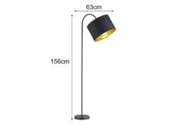 Trio Leuchten LED Stehleuchte Mit Flexgelenk Und TEXTIL Lampenschirm Ø35cm In Schwarz/Gold 11 Trio Leuchten LED Stehleuchte Mit Flexgelenk Und TEXTIL Lampenschirm Ø35cm In Schwarz/Gold -Licht Welt Geschaft led stehleuchte mit flexgelenk und textil lampensc 3