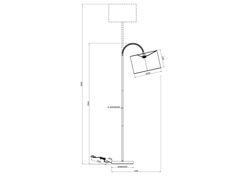 Trio Leuchten LED Stehleuchte Mit Flexgelenk Und TEXTIL Lampenschirm Ø35cm In Schwarz/Gold 7 Trio Leuchten LED Stehleuchte Mit Flexgelenk Und TEXTIL Lampenschirm Ø35cm In Schwarz/Gold – Bild 7