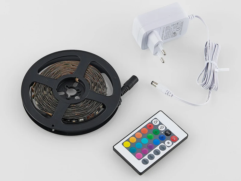 Reality Leuchten LED Streifen GRIP Mit Fernbedienung, RGB Farbwechsel & Dimmer - 5 Meter 3 Reality Leuchten LED Streifen GRIP Mit Fernbedienung, RGB Farbwechsel & Dimmer - 5 Meter – Bild 3