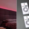 MeineWunschleuchte LED Stripe 2er Set Mit Fernbedienung, RGB Farbwechsel & Dimmer - 5 Meter