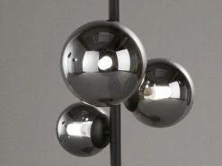 Fischer & Honsel LED Tischleuchte BALA Schwarz Mit 3 Rauchglas Kugeln, 48cm Groß -Licht Welt Geschaft led tischleuchte bala schwarz mit 3 rauchglas kuge 4