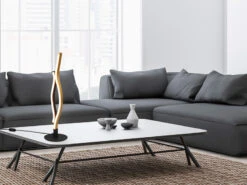 Trio Leuchten LED Tischleuchte BLAZE 48cm Lichtfarbe Einstellbar Dimmbar Per Touch Messing -Licht Welt Geschaft led tischleuchte blaze 48cm lichtfarbe einstellbar 6