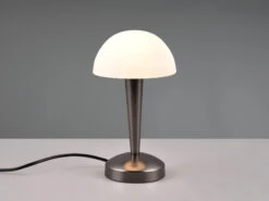 Reality Leuchten LED Tischleuchte CANARIA Mit Glasschirm Touchfunktion Schwarz Chrom - Höhe 26cm 12 Reality Leuchten LED Tischleuchte CANARIA Mit Glasschirm Touchfunktion Schwarz Chrom - Höhe 26cm -Licht Welt Geschaft led tischleuchte canaria mit glasschirm touchfunkt 2