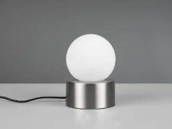 MeineWunschleuchte LED Tischleuchte Mit Touch-Funktion, Glasschirm Weiß, Silber Ø 12cm 8 MeineWunschleuchte LED Tischleuchte Mit Touch-Funktion, Glasschirm Weiß, Silber Ø 12cm -Licht Welt Geschaft led tischleuchte mit touch funktion glasschirm wei 2