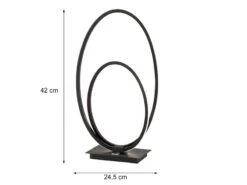 Wofi LED Tischleuchte NIA Mit Touch-Dimmer Schwarz, Höhe 42cm -Licht Welt Geschaft led tischleuchte nia mit touch dimmer schwarz hoeh 3