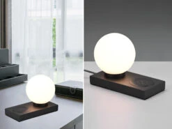 MeineWunschleuchte LED Tischleuchte Schwarz Induktive Ladestation & Touch Glasschirm Weiß 12cm 14 MeineWunschleuchte LED Tischleuchte Schwarz Induktive Ladestation & Touch Glasschirm Weiß 12cm -Licht Welt Geschaft led tischleuchte schwarz induktive ladestation tou 6