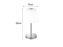 Trio Leuchten LED Tischleuchten 2er SET In Chrom Glänzend Mit Glaslampenschirm In Weiss 9 Trio Leuchten LED Tischleuchten 2er SET In Chrom Glänzend Mit Glaslampenschirm In Weiss -Licht Welt Geschaft led tischleuchten 2er set in chrom glaenzend mit g 2