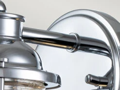 MeineWunschleuchte LED Wandlaterne In Chrom Für Badezimmer & Wohnraum, Höhe 21cm -Licht Welt Geschaft led wandlaterne in chrom fuer badezimmer wohnraum 1 7