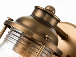 MeineWunschleuchte LED Wandlaterne In Messing Für Badezimmer & Wohnraum, Höhe 21cm -Licht Welt Geschaft led wandlaterne in messing fuer badezimmer wohnrau 10