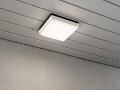 Konstsmide LED Wandleuchte / Deckenleuchte CESENA Eckig, Alu Weiß, 10 Watt, 900 Lumen -Licht Welt Geschaft led wandleuchte deckenleuchte cesena eckig alu wei 4