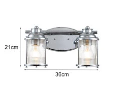 MeineWunschleuchte LED Wandleuchte In Chrom Für Badezimmer & Wohnraum, 2-flammig Breite 36cm 19 MeineWunschleuchte LED Wandleuchte In Chrom Für Badezimmer & Wohnraum, 2-flammig Breite 36cm -Licht Welt Geschaft led wandleuchte in chrom fuer badezimmer wohnraum 1 28