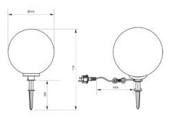 Reality Leuchten Leuchtkugel BOLO Für Den Garten Mit Strom Rauchfarbig, 5m Kabel, Ø 40 Cm 16 Reality Leuchten Leuchtkugel BOLO Für Den Garten Mit Strom Rauchfarbig, 5m Kabel, Ø 40 Cm -Licht Welt Geschaft leuchtkugel bolo fuer den garten mit strom rauchfa 15