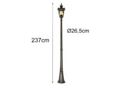 Elstead Lighting Mastleuchte PHILADELPHIA Jugendstil Mit Amberglas, Höhe 237cm -Licht Welt Geschaft mastleuchte philadelphia jugendstil mit amberglas 1 7