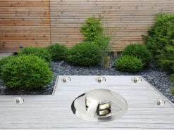 Konstsmide Mini LED Bodeneinbauspots Chrom Mit Kappe 6er Basisset Mit Trafo Ø7cm IP44