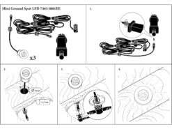 Konstsmide Mini LED Bodeneinbauspots Edelstahl/Glas Basisset 3er SET Mit Trafo Ø7cm IP44 -Licht Welt Geschaft mini led bodeneinbauspots edelstahl glas basisset 1 7