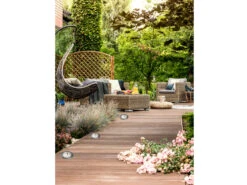 Konstsmide Mini LED Bodeneinbauspots Edelstahl/Glas Basisset 3er SET Mit Trafo Ø7cm IP44 -Licht Welt Geschaft mini led bodeneinbauspots edelstahl glas basisset 1 8