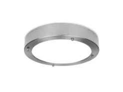 Smartwares Moderne 12 Watt LED Deckenleuchte Fürs Bad Aus Gebürstetem Stahl & Glas, IP44