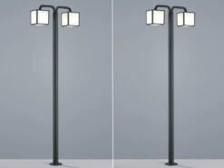 Trio Leuchten Moderne LED Gartenlaternen 2er SET, IP54 - Höhe 200cm -Licht Welt Geschaft moderne led gartenlaternen 2er set ip54 hoehe 200c 2