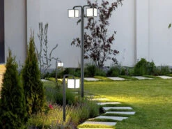 Trio Leuchten Moderne LED Gartenlaternen 2er SET, IP54 - Höhe 200cm -Licht Welt Geschaft moderne led gartenlaternen 2er set ip54 hoehe 200c 4