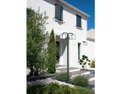 Trio Leuchten Moderne LED Gartenlaternen 2er SET, IP54 - Höhe 200cm -Licht Welt Geschaft moderne led gartenlaternen 2er set ip54 hoehe 200c 5