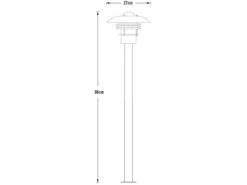 Konstsmide Moderne LED Wegeleuchte Aus Galvanisiertem Stahl, Höhe 98cm -Licht Welt Geschaft moderne led wegeleuchte aus galvanisiertem stahl h 4