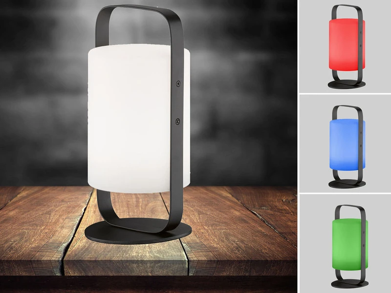 FHL Easy Outdoor Akku Tischlampe CASOLI Ohne Kabel Mit Fernbedienung & RGB - 25cm 1 FHL Easy Outdoor Akku Tischlampe CASOLI Ohne Kabel Mit Fernbedienung & RGB - 25cm