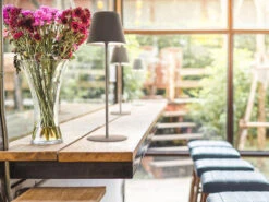 FHL Easy Outdoor Akku Tischlampe COSENZA Grau Ohne Kabel - LED & RGB - Höhe 38cm -Licht Welt Geschaft outdoor akku tischlampe cosenza grau ohne kabel le 5