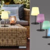 FHL Easy Outdoor Akku Tischlampe GARDEN Ohne Kabel Mit RGB Höhe 29cm