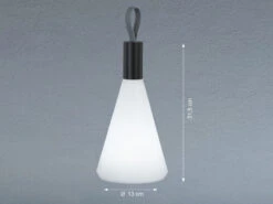 FHL Easy Outdoor Akku Tischleuchte PRIAN Höhe 31,5cm - Dimmbar & USB Aufladbar -Licht Welt Geschaft outdoor akku tischleuchte prian hoehe 315cm dimmba 2