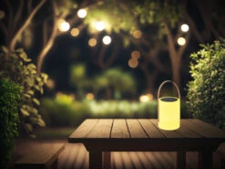 FHL Easy Outdoor Solar Tischleuchte BARI 24cm Mit Fernbedienung & RGB Farben -Licht Welt Geschaft outdoor solar tischleuchte bari 24cm mit fernbedie 5